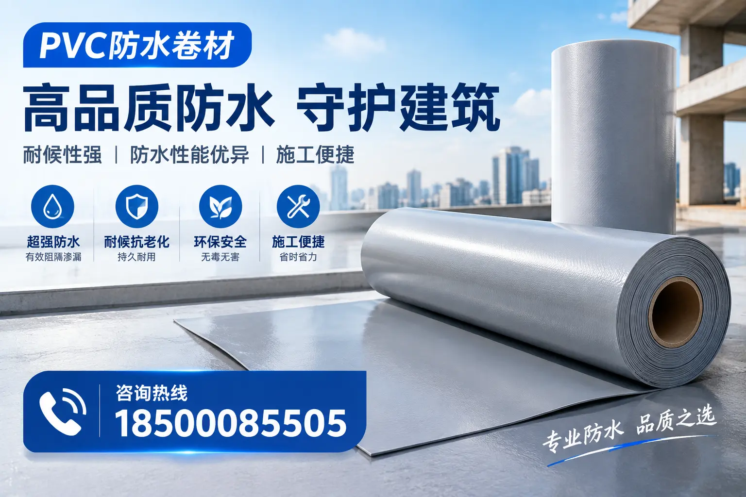 PVC防水卷材的防水效果评测，适合海西的科学依据